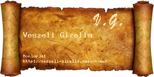 Veszeli Gizella névjegykártya